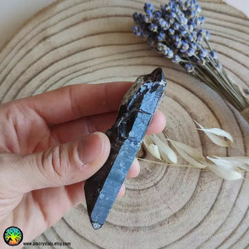 Double Terminated Smoky Quartz Point - Anima Mundi Crystals