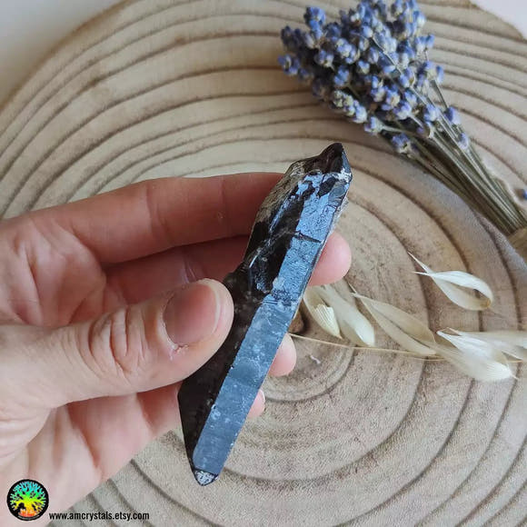 Double Terminated Smoky Quartz Point - Anima Mundi Crystals