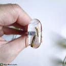 Epidote in Quartz Cabochon - Anima Mundi Crystals