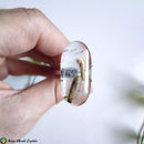 Epidote in Quartz Cabochon - Anima Mundi Crystals