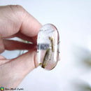 Epidote in Quartz Cabochon - Anima Mundi Crystals