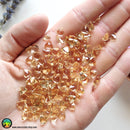 Faceted Citrine Trillion Cut Calibrated Gemstone - Anima Mundi Crystals