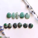 Faceted Emerald Cabochons - Anima Mundi Crystals