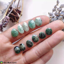Faceted Emerald Cabochons - Anima Mundi Crystals