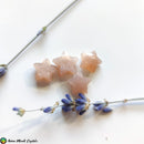 Faceted Peach Moonstone Star Cabochons - Anima Mundi Crystals