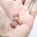 Faceted Peach Moonstone Star Cabochons - Anima Mundi Crystals