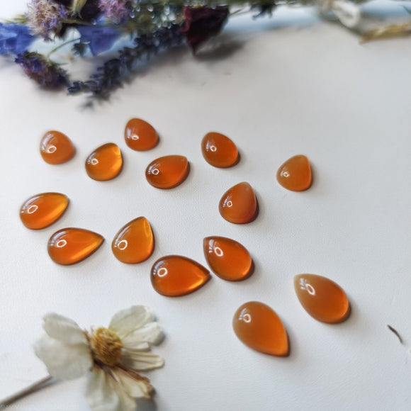 Fire Opal from Oregon - Tearshape - Anima Mundi Crystals