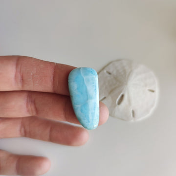 Freeform Larimar Cabochon - Anima Mundi Crystals