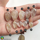 Gold Rutilated Quartz Tearshape Cabochons - Anima Mundi Crystals