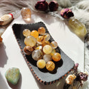 Golden Healer Quartz with Dentrite Inclusions Spheres - Anima Mundi Crystals