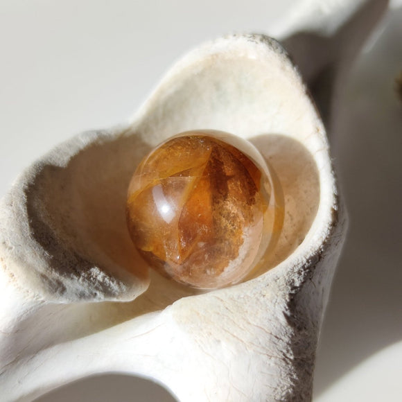 Golden Healer Quartz with Dentrite Inclusions Spheres - Anima Mundi Crystals