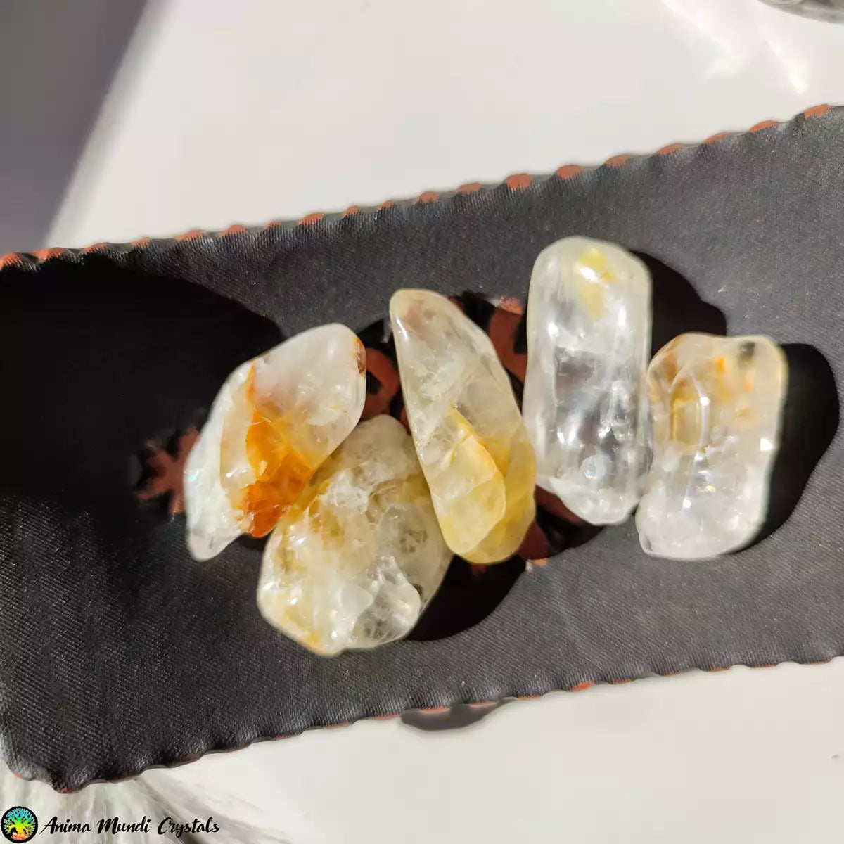 Tumbled Golden Healer Quartz Crystals-6