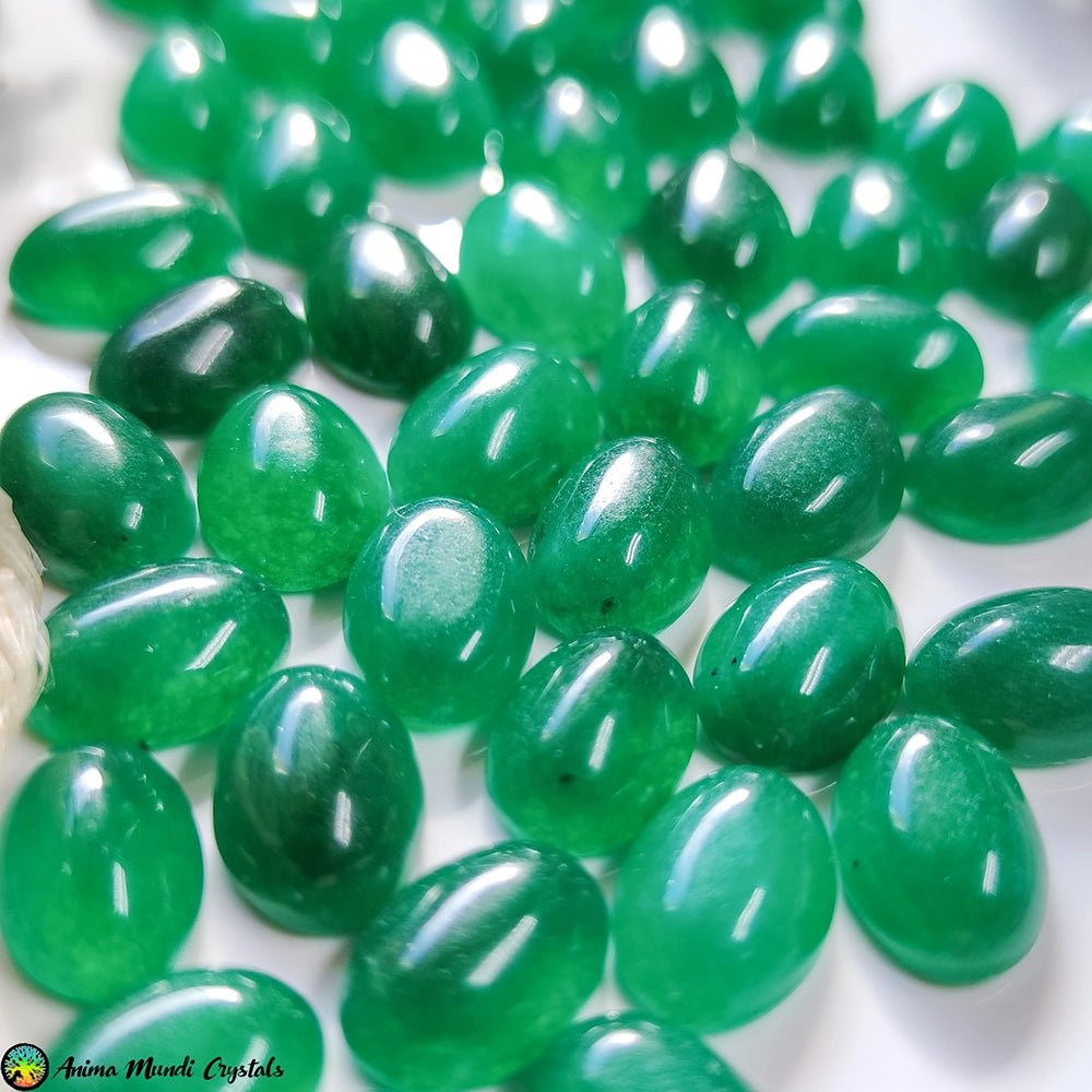 Green Onyx Cabochons 14x10mm - Anima Mundi Crystals