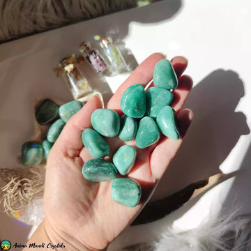 Green Quartzite- Aventurine Tumblestones - Anima Mundi Crystals