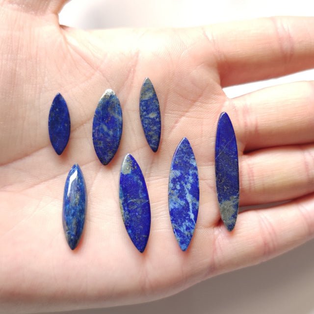 Lapis Lazuli Marquise Cabochons - Anima Mundi Crystals