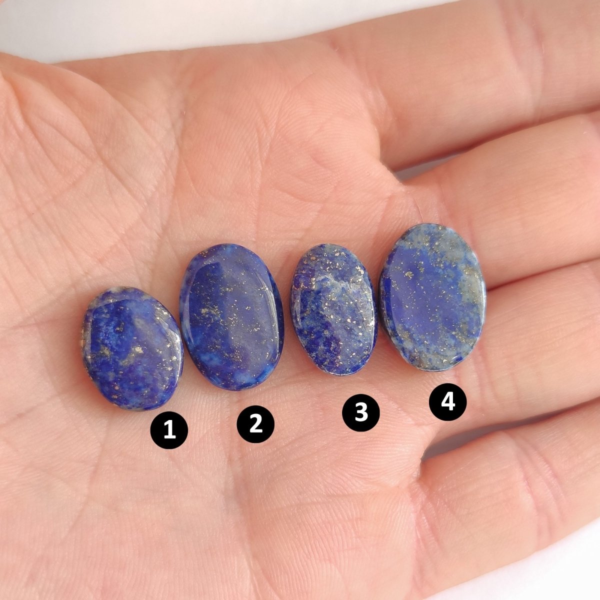 Lapis Lazuli Oval Cabochons - Anima Mundi Crystals