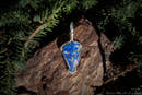 Lapis Lazuli Wire Wrapped Sterling Silver Necklace - Anima Mundi Crystals
