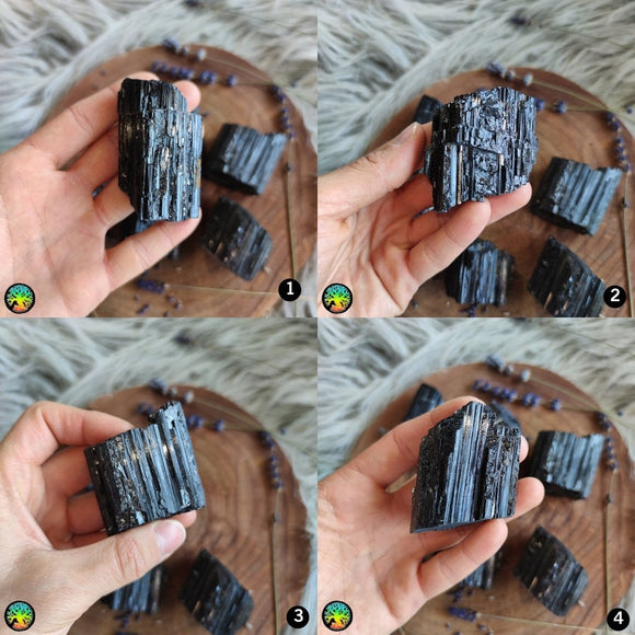 Large Raw Black Tourmaline Crystals - Anima Mundi Crystals