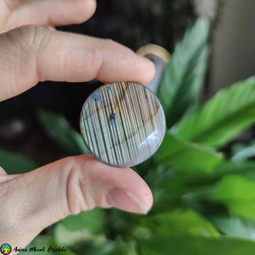 Large Round Labradorite Cabochon NR 4 - Anima Mundi Crystals