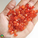 Lot of 3 Small Carnelian Oval Cabochons - Anima Mundi Crystals