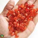 Lot of 3 Small Carnelian Oval Cabochons - Anima Mundi Crystals