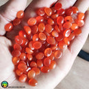 Lot of 3 Small Carnelian Oval Cabochons - Anima Mundi Crystals