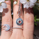 Mini Garnet Coin Necklace - Anima Mundi Crystals