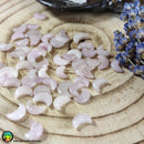 Mini Kunzite Crescent Moon Cabochons 10-12mm - Anima Mundi Crystals