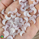 Mini Kunzite Crescent Moon Cabochons 10-12mm - Anima Mundi Crystals