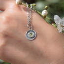 Mini Peridot Coin Necklace - Anima Mundi Crystals