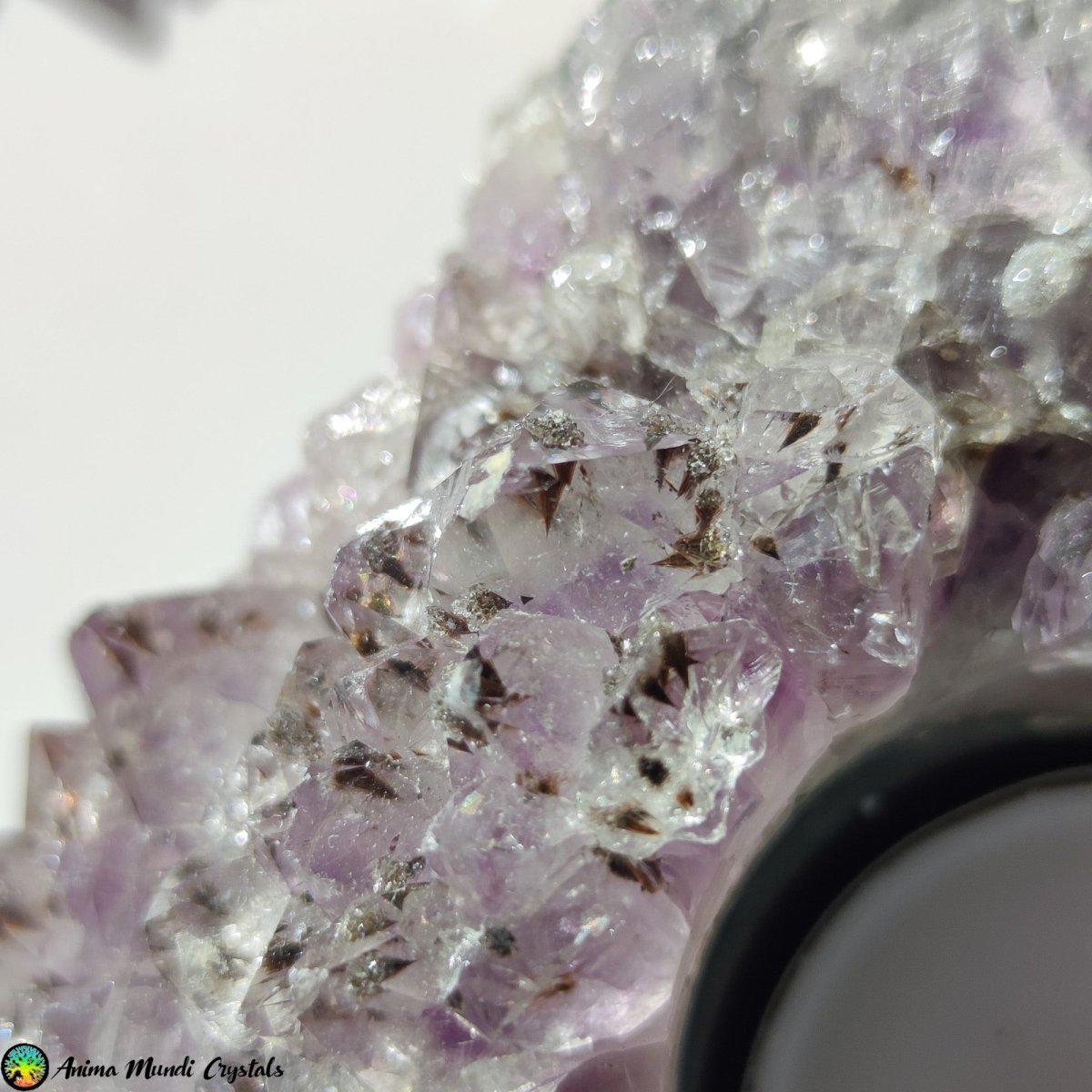 Natürlicher Amethyst-Kerzenhalter 3 – Anima Mundi-Kristalle