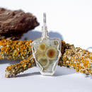 Ocean Jasper Silver Wire Wrapped Necklace - Anima Mundi Crystals