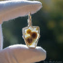 Ocean Jasper Silver Wire Wrapped Necklace - Anima Mundi Crystals