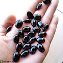 Oval Black Onyx Cabochons - Anima Mundi Crystals