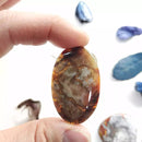 Oval Crazy Lace Agate Cabochon - Anima Mundi Crystals