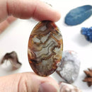 Oval Crazy Lace Agate Cabochon - Anima Mundi Crystals