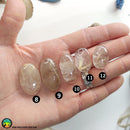 Oval Gold Rutilated Quartz Cabochons - Anima Mundi Crystals