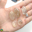 Oval Gold Rutilated Quartz Cabochons - Anima Mundi Crystals