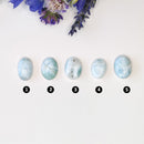 Oval Larimar Cabochons N1 - Anima Mundi Crystals