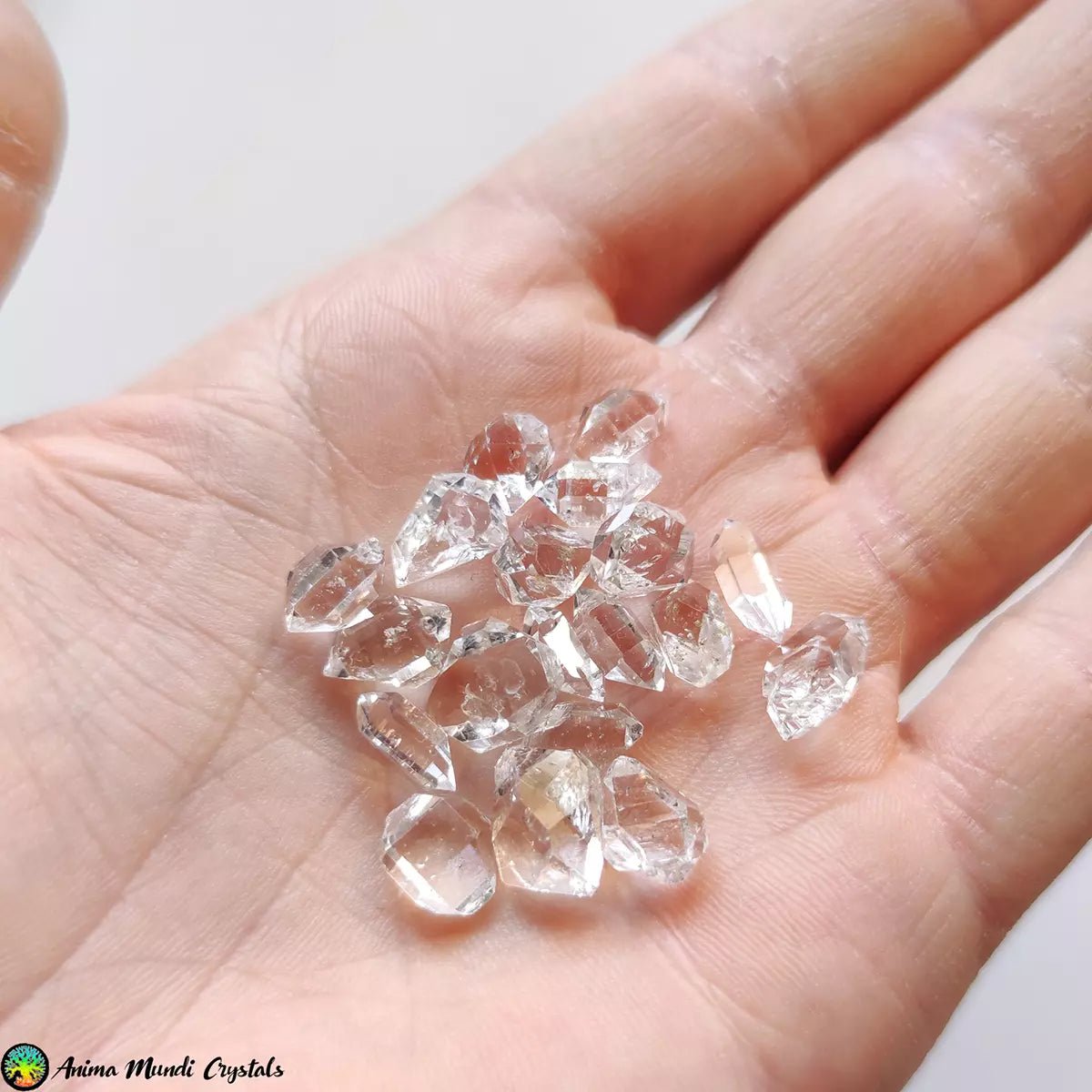 Meer dan 10 mm diamanten kwartskristallen - Anima Mundi-kristallen