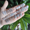 Peach Grey Moonstone Pair Cabochon nr1 - Anima Mundi Crystals