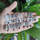 Peach Grey Moonstone Pair Cabochon nr2 - Anima Mundi Crystals