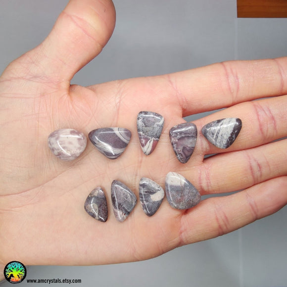 Porcelain Jasper Mix Shapes Cabochons - Anima Mundi Crystals