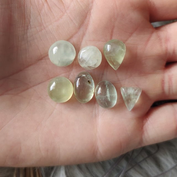 Prehnite - Small Cabochons - Anima Mundi Crystals