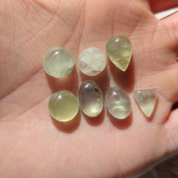 Prehnite - Small Cabochons - Anima Mundi Crystals