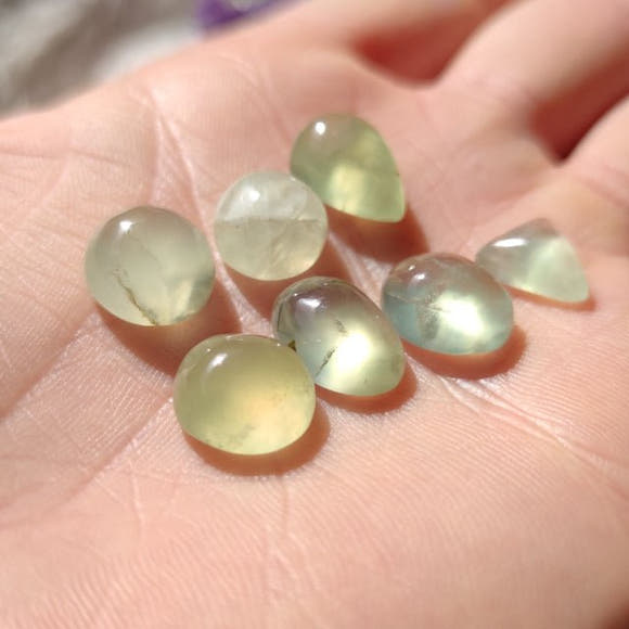 Prehnite - Small Cabochons - Anima Mundi Crystals