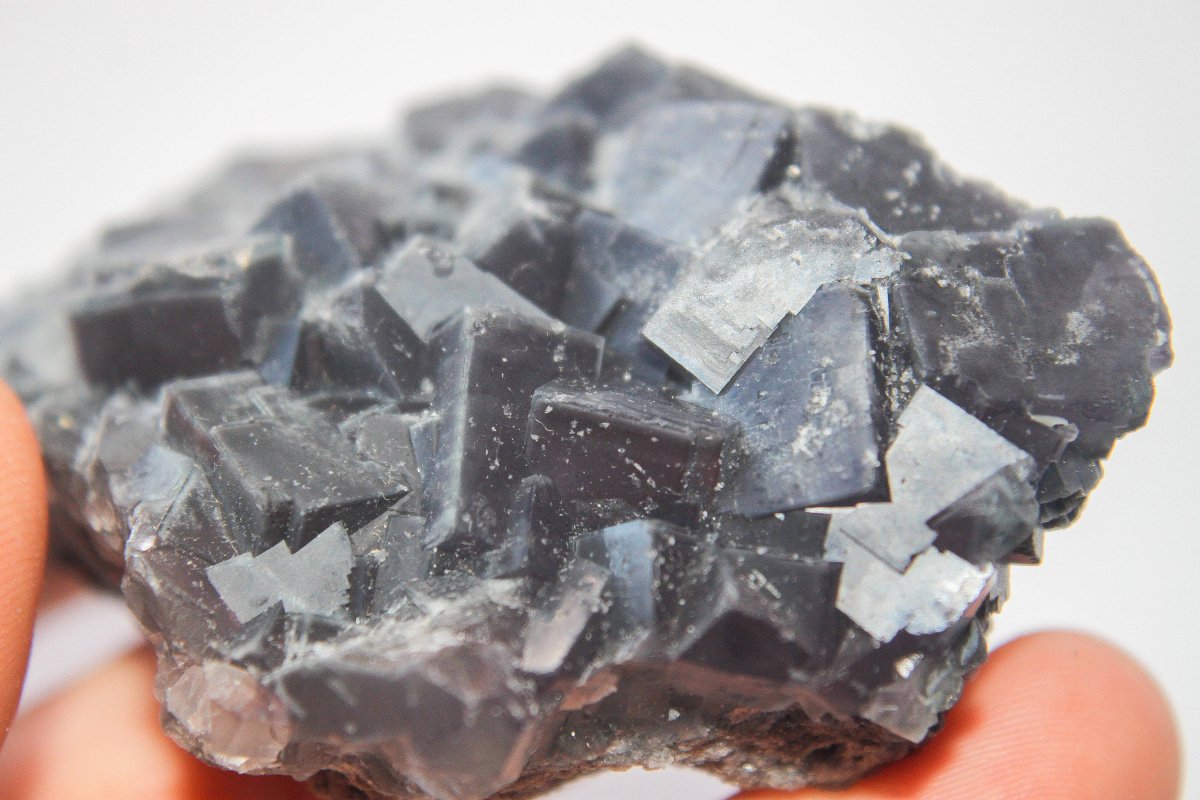 Purple Fluorite Cluster - Anima Mundi Crystals