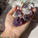 Raw Chevron Amethyst Points - Anima Mundi Crystals
