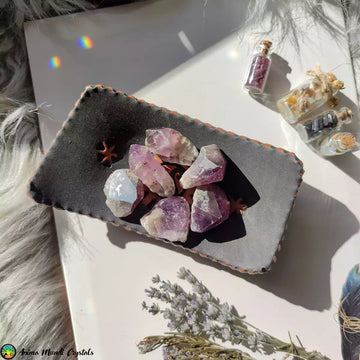 Raw Chevron Amethyst Points - Anima Mundi Crystals