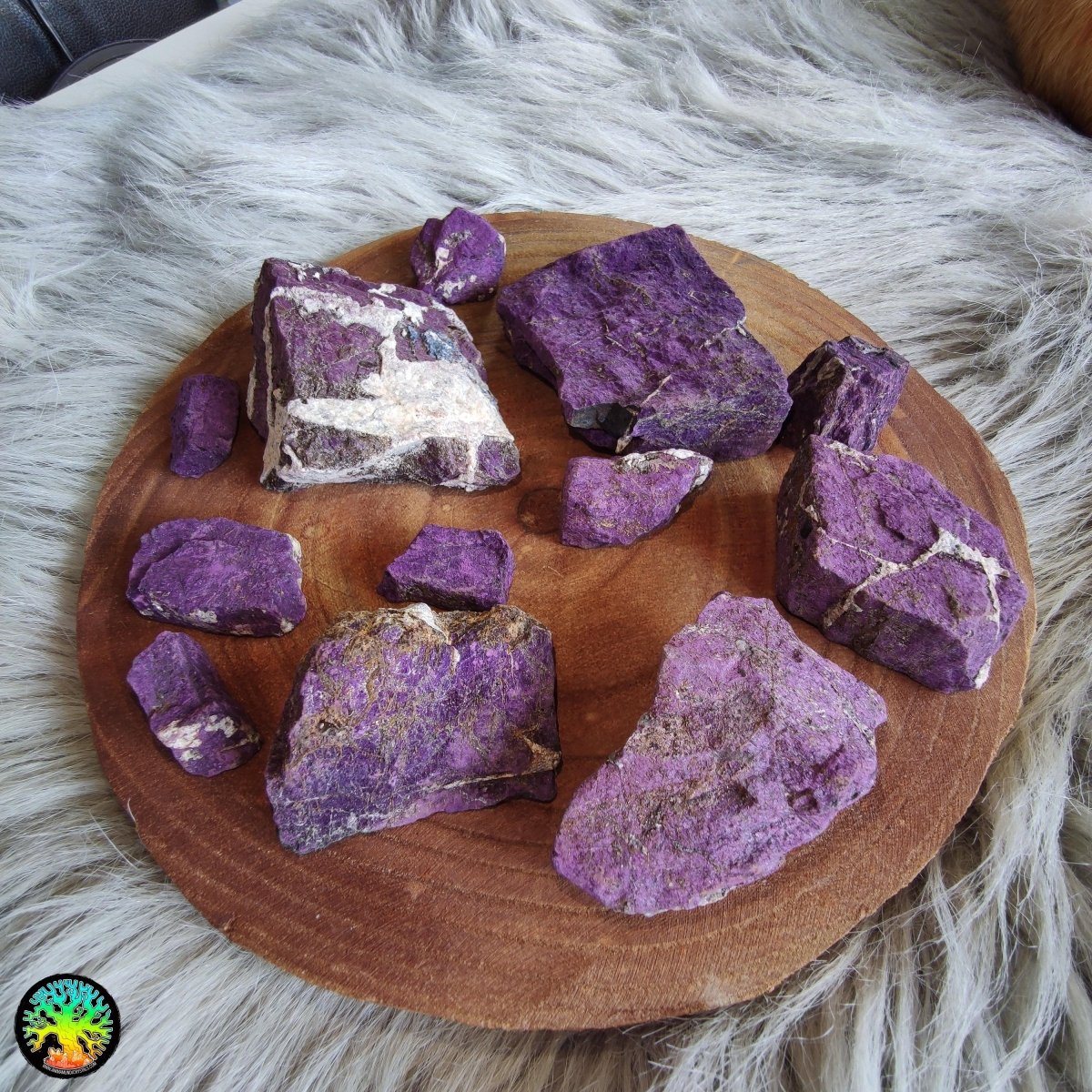 Especímenes de purpurita cruda Namibia - Cristales Anima Mundi
